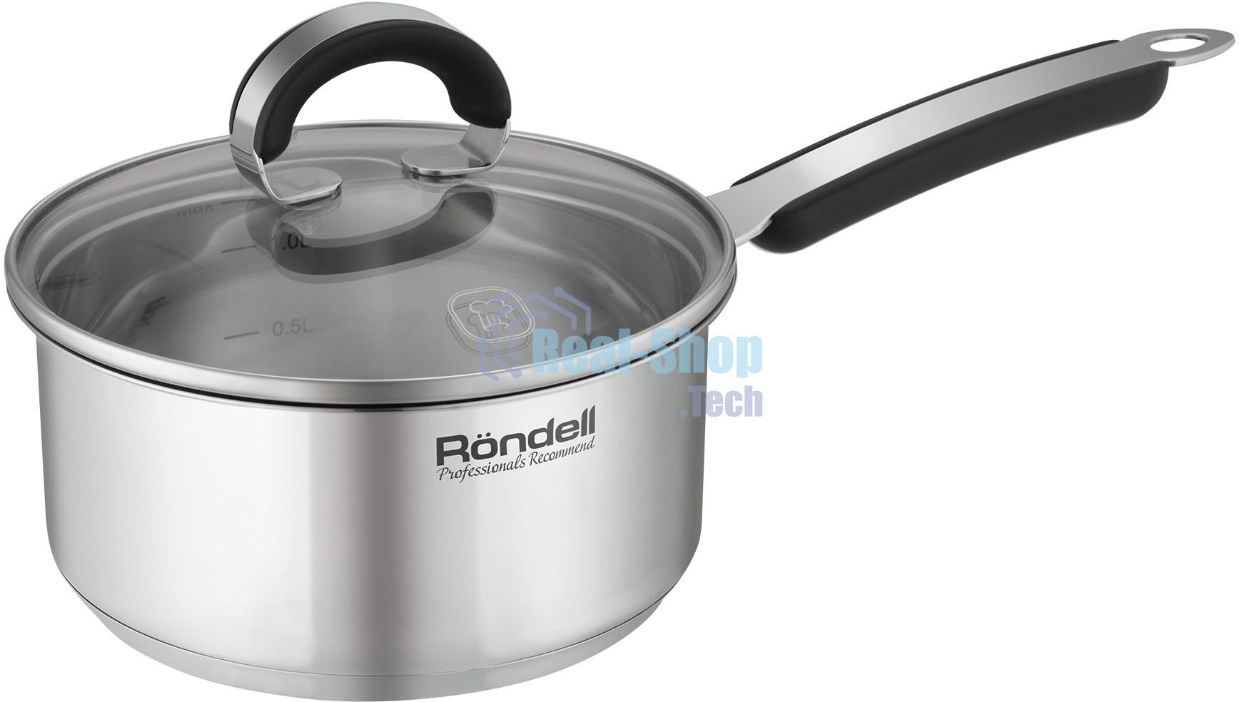 Ковш Rondell Brando RDS-1803 1.3 л. d=16 см (с крышкой)