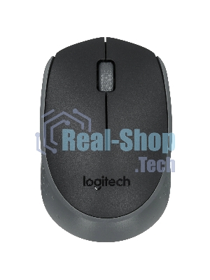 Мышь беспроводная Logitech M170 черный/темно-серый, 1000 dpi, радиоканал, USB, кнопки - 3