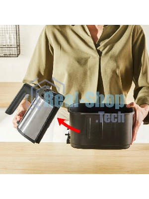 Аэрогриль Tefal Easy Fry Silence EY552DE0 серебристый, 1670 Вт, 5 л, сенсор, 10 программ