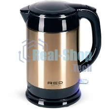 Чайник электрический Red Solution RK-M1582 1.7л. 1800Вт золотистый (корпус: двойные стенки)