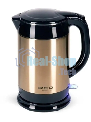 Чайник электрический Red Solution RK-M1582 1.7л. 1800Вт золотистый (корпус: двойные стенки)