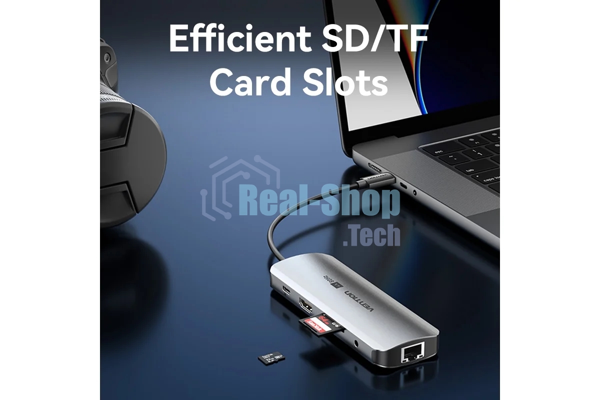 Мультифункциональный хаб Vention USB Type C 9 в 1