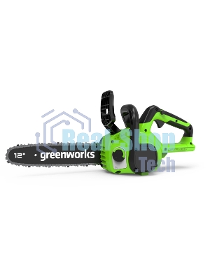 Цепная пила аккумуляторная GreenWorks GD24CS30K4, 24V, 30 см, бесщеточная, c АКБ 4 А·ч и ЗУ (2007007UB)