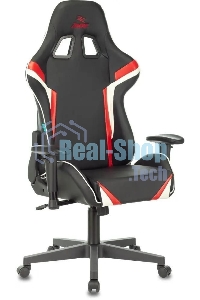 Кресло игровое ZOMBIE Z4, на колесиках, искусственная кожа, черный/красный (viking zombie z4 red)