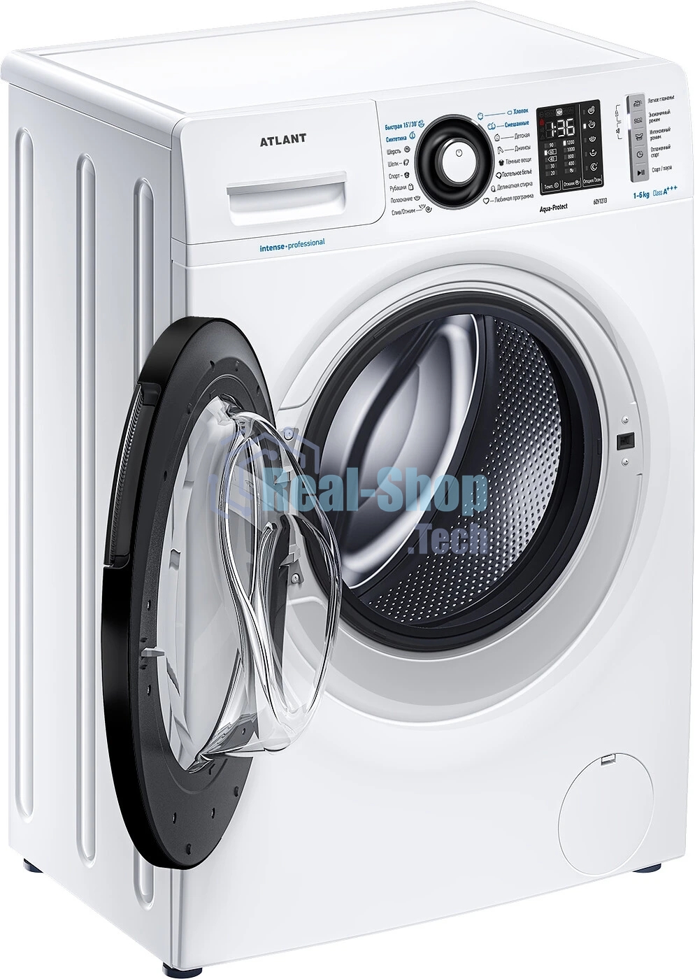Стиральная машина Atlant СМА-60У1213-02 белая, загрузка фронтальная 6 кг, 1200 об/мин., класс: A+++
