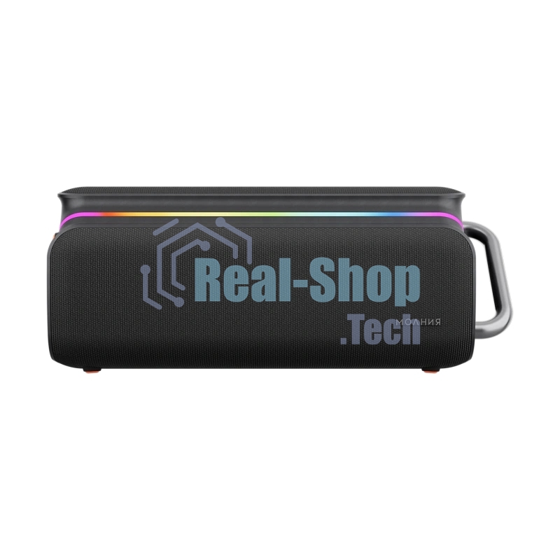 Колонка портативная Ural Молния Бит черный 420W 1.1 BT/3.5Jack/USB-C 10м 8000mAh (без.бат)