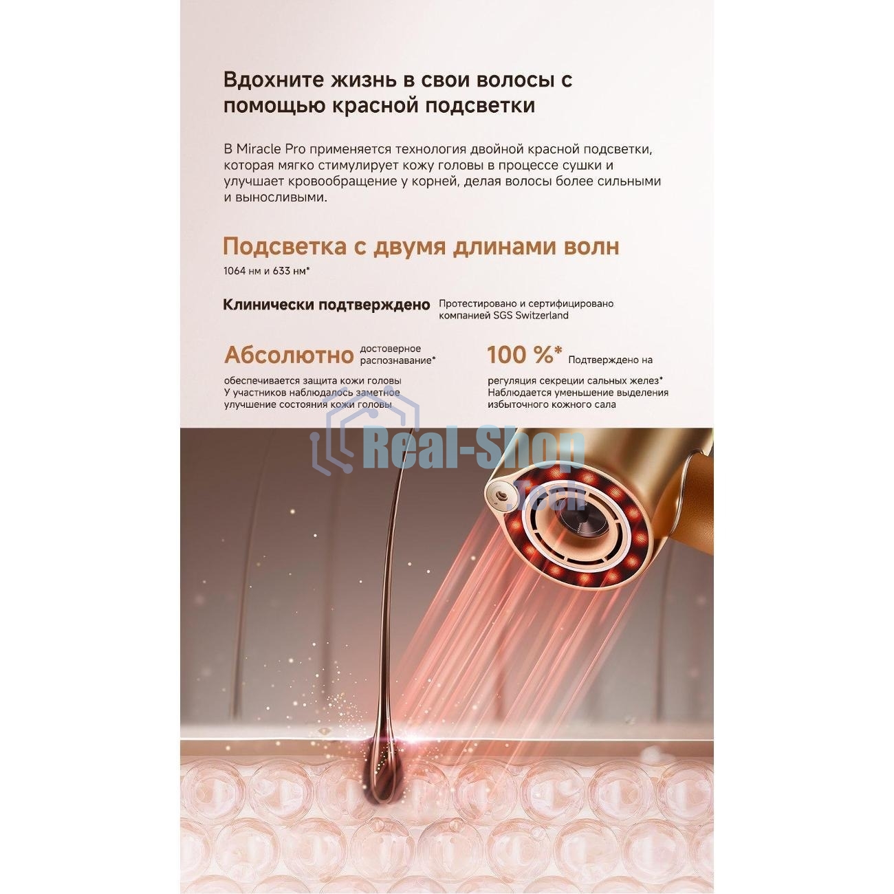 Фен Dreame Hair Dryer Miracle Pro High-speed, AHX30