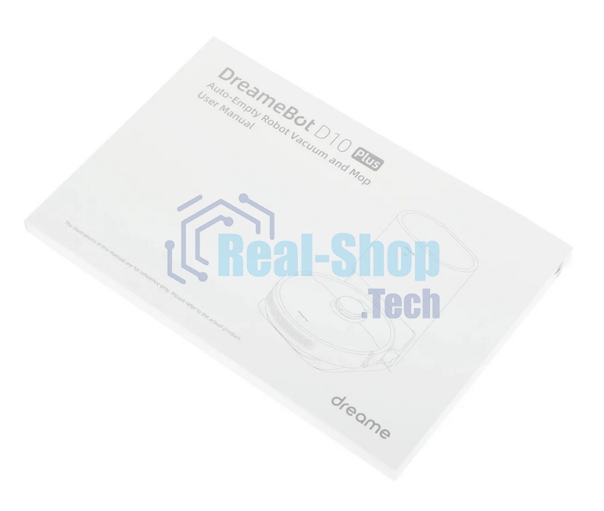 Робот-пылесос Dreame RLS3D Vacuum and Mop D10 Plus белый, 46 Вт, 5200 мА·ч Li-Ion, уборка сухая/влажная, пылесборник контейнер 0.4 л