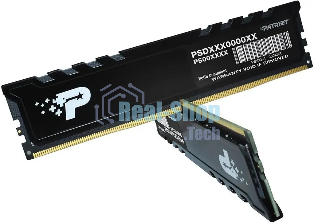 Оперативная память Patriot Signature Premium, DDR5, 64Gb (2x32 Gb), 4800 MHz, CL40, DIMM, радиатор, черный