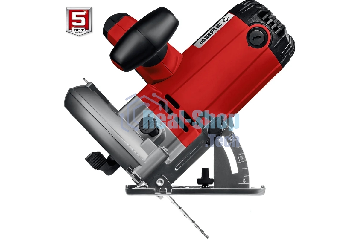 Пила дисковая, 90гр-65 мм, диск 190 мм, 1600 Вт, Зубр ПД-65