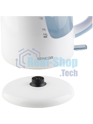 Чайник электрический Sencor SWK 2510WH пластик, 2,5 л, 2200 Вт, белый