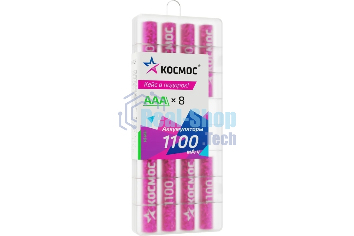 Аккумулятор R03 NI-MH 1100 мАч 8B (уп.8шт) Космос KOCR03NIMH1100mAh8B