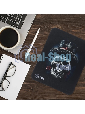 Коврик для мыши Cactus Scull 250x200x3мм (CS-MP-D05S)