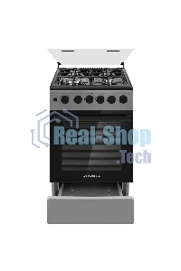 Плита газовая Maunfeld MGC50GCGR08D серый, конфорок 4 шт, духовка 59 л, 50 см x 89 см x 65 см