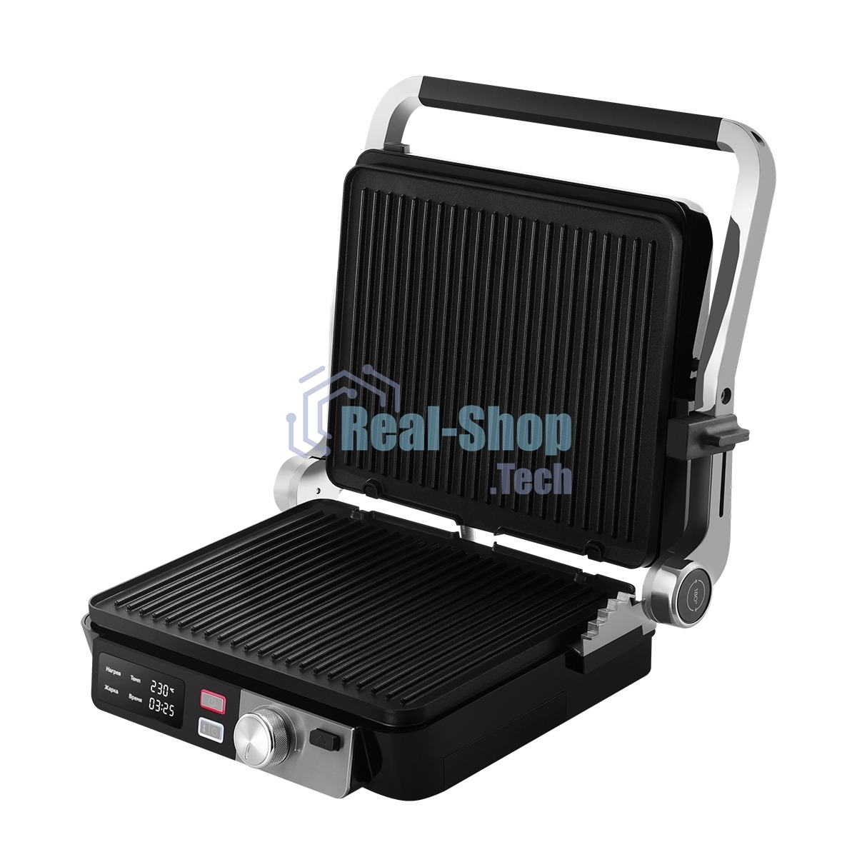 Гриль электрический BQ GR3009 черный/стальной