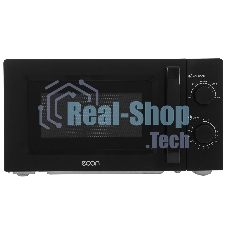 Микроволновая печь ECON ECO-2040M черный, 20 л, 700 Вт, переключатели - поворотный механизм