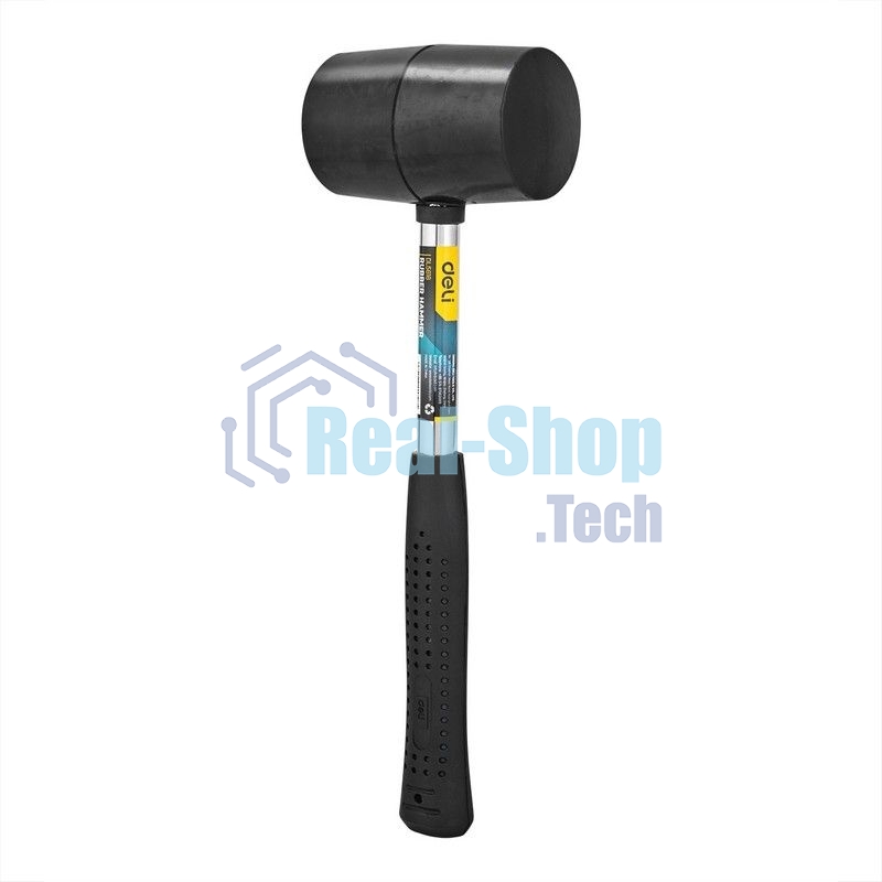 Резиновый молоток со стальной ручкой Deli DL5616 Длина 305 мм