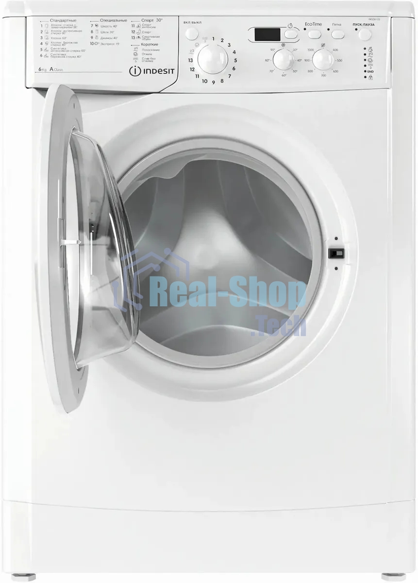 Стиральная машина Indesit IWSE 6105(CIS)L белый, загр. фронтальная макс.: 6 кг 1000 об/мин класс: А