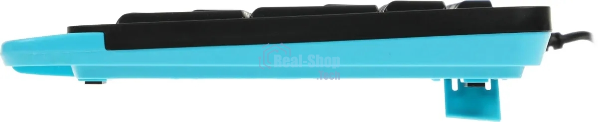 Клавиатура проводная A4Tech Fstyler FK10, USB, черный/синий