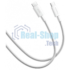 USB кабель Xiaomi 6A Braided USB-C to USB-C Cable 2m белый