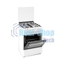 Комбинированная плита REEX RPF-60 WH 4 Газовые конфорки Электрическая духовка