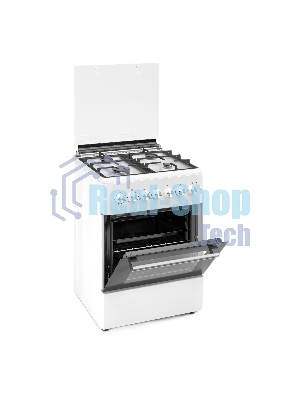 Комбинированная плита REEX RPF-60 WH 4 Газовые конфорки Электрическая духовка
