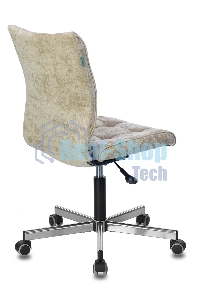 Кресло офисное Бюрократ CH-330M/LT-21 без подлокотников, песочный, крестовина металл