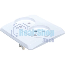 Розетка 2-м СП Этюд 16А IP20 без заземл. бел. SchE PC16-005B