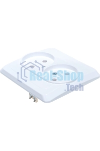 Розетка 2-м СП Этюд 16А IP20 без заземл. бел. SchE PC16-005B