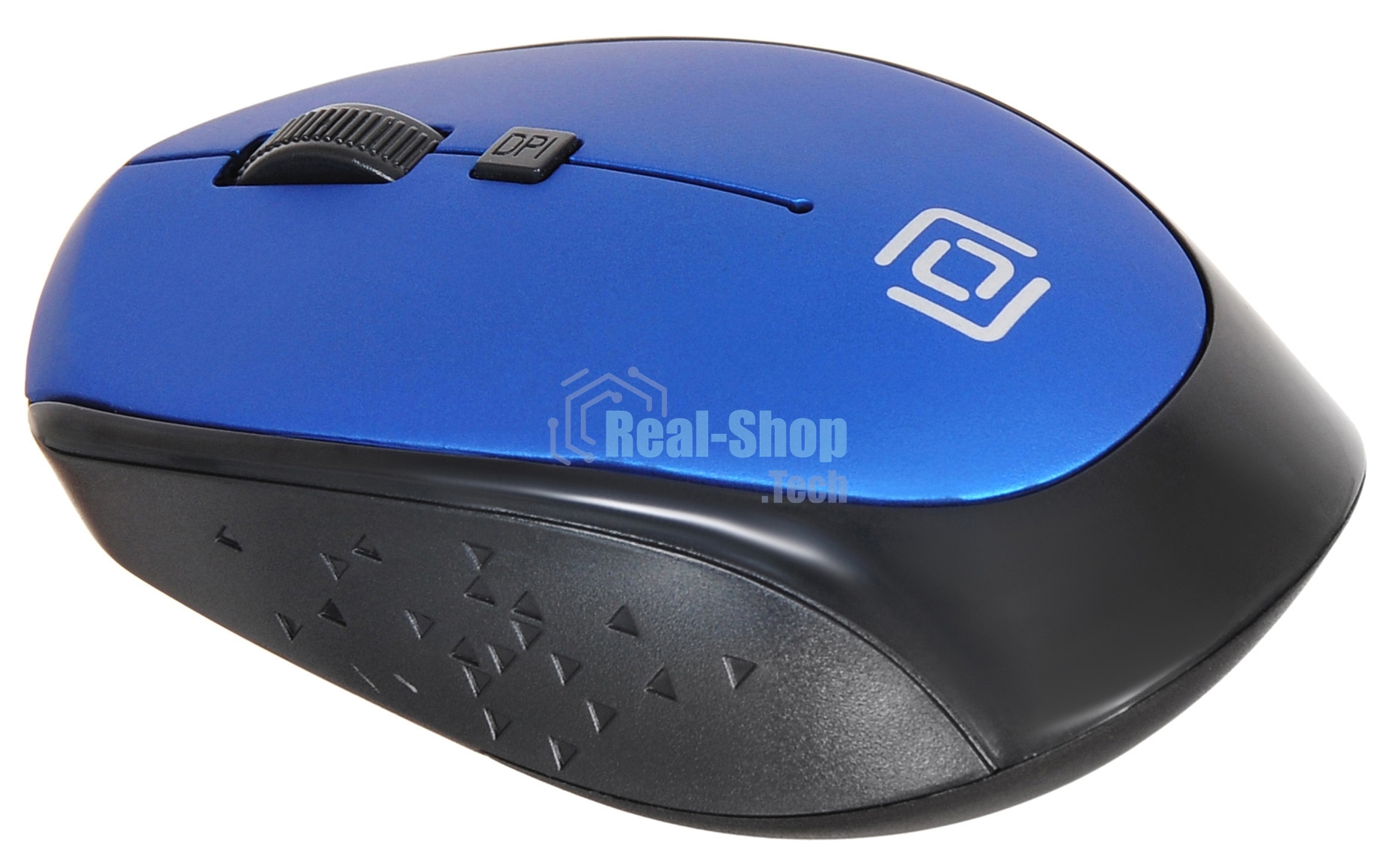 Мышь беспроводная Oklick 488MW синий/черный, 1600 dpi, радиоканал, USB, кнопки - 4