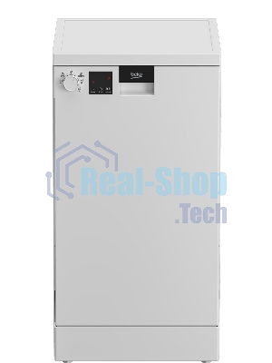 Посудомоечная машина Beko DVS050R01W, белая, 44.8 см, 10 компл., 49 дБ, класс A