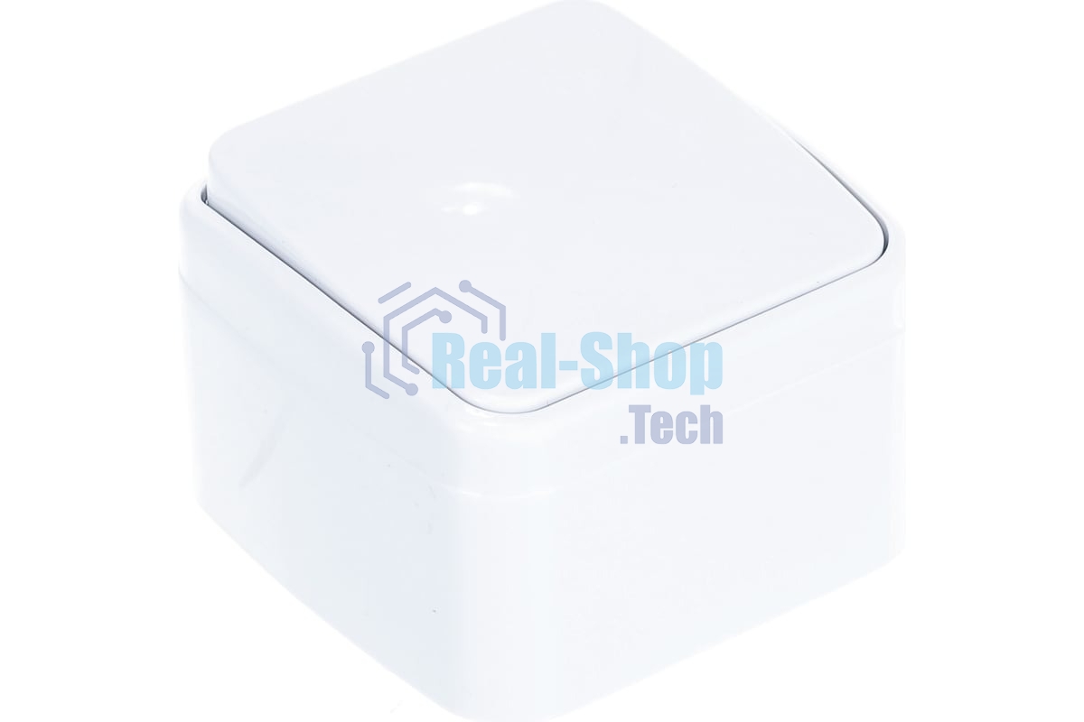 Выключатель Электра одноклавишный белый