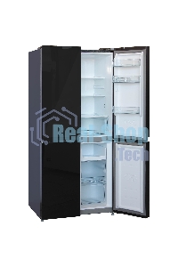 Холодильник Бирюса CD 466 BG черный трехкамерный Side by Side 303/153л морозилка снизу