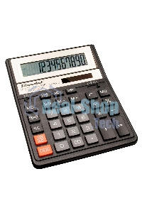 Калькулятор настольный Silwerhof SH-888X-12 черный 12-разр.
