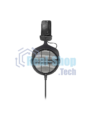 Проводные наушники Beyerdynamic DT 990 PRO 80 OHMS черный/серый, полноразмерные, открытая конструкция, велюровые амбушюры
