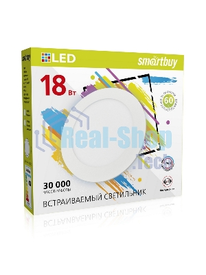 Встраиваемый светильник Smartbuy (SBL-DL-18-65K) 18w/6500K
