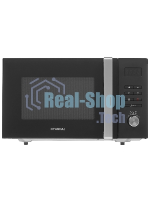 Микроволновая печь Hyundai HYM-M2062 черный, 23 л, 800 Вт, переключатели - поворотный механизм/кнопки