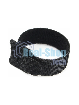 Хомуты-липучки на основе ленты Cablexpert Velcro VT-110x11BK 110 x 11 мм, черные (12 шт.)