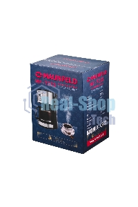 Кофеварка капельная Maunfeld MF-722S серебристый/черный, исп. кофе - молотый, 1.5 л, 900 Вт.