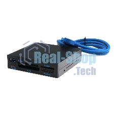 Кард-ридер Gembird FDI2-ALLIN1-03-B/черный/TF/SD/MS/CF/XD SDHC/USB 3.0/пластик