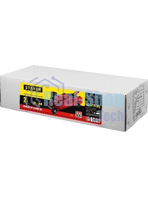 Домкрат STAYER 43153-2 гидравлический подкатной red force 2т 130-350мм