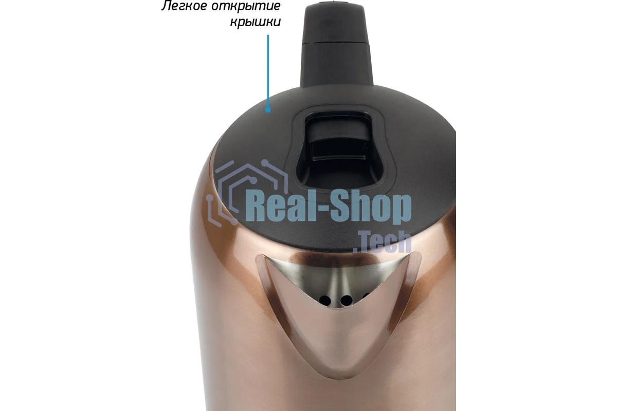 Чайник электрический BBK EK1809S медный/черный