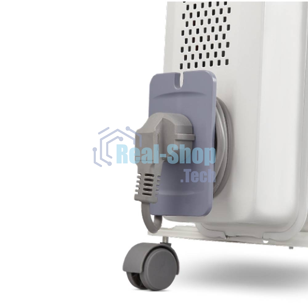 Обогреватель масляный Ballu CUBE BOH/CB-07W (7 секций), белый, 1500 Вт, 15 м2, механический термостат