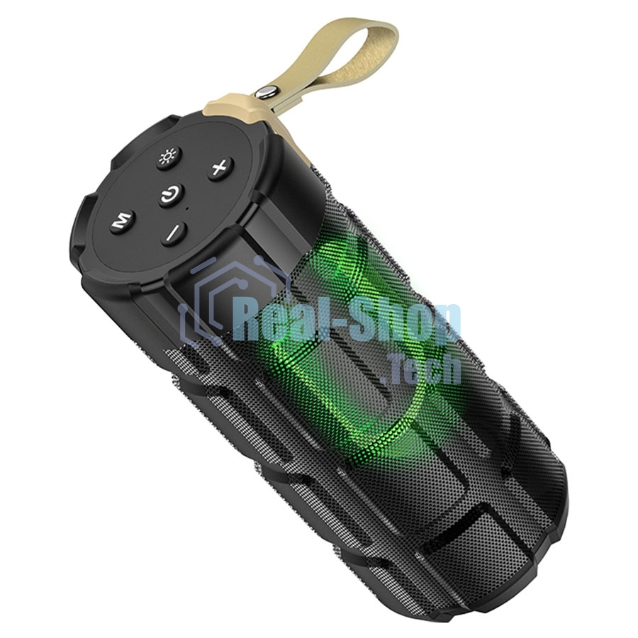 Портативная колонка HOCO HC7 черный LED подсветка