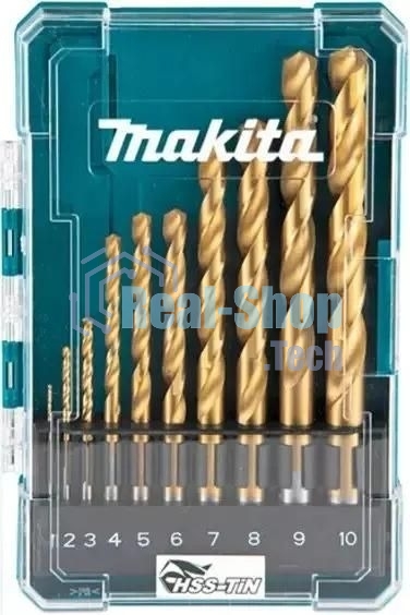 Набор сверл Makita D-72849 по металлу (10пред.) для дрелей