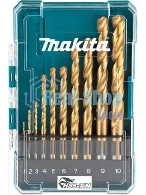 Набор сверл Makita D-72849 по металлу (10пред.) для дрелей
