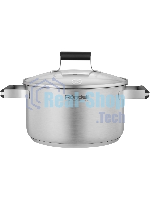 Кастрюля Rondell Bayoneta RDS-1807 3.1 л. d=20 см (с крышкой) стальной