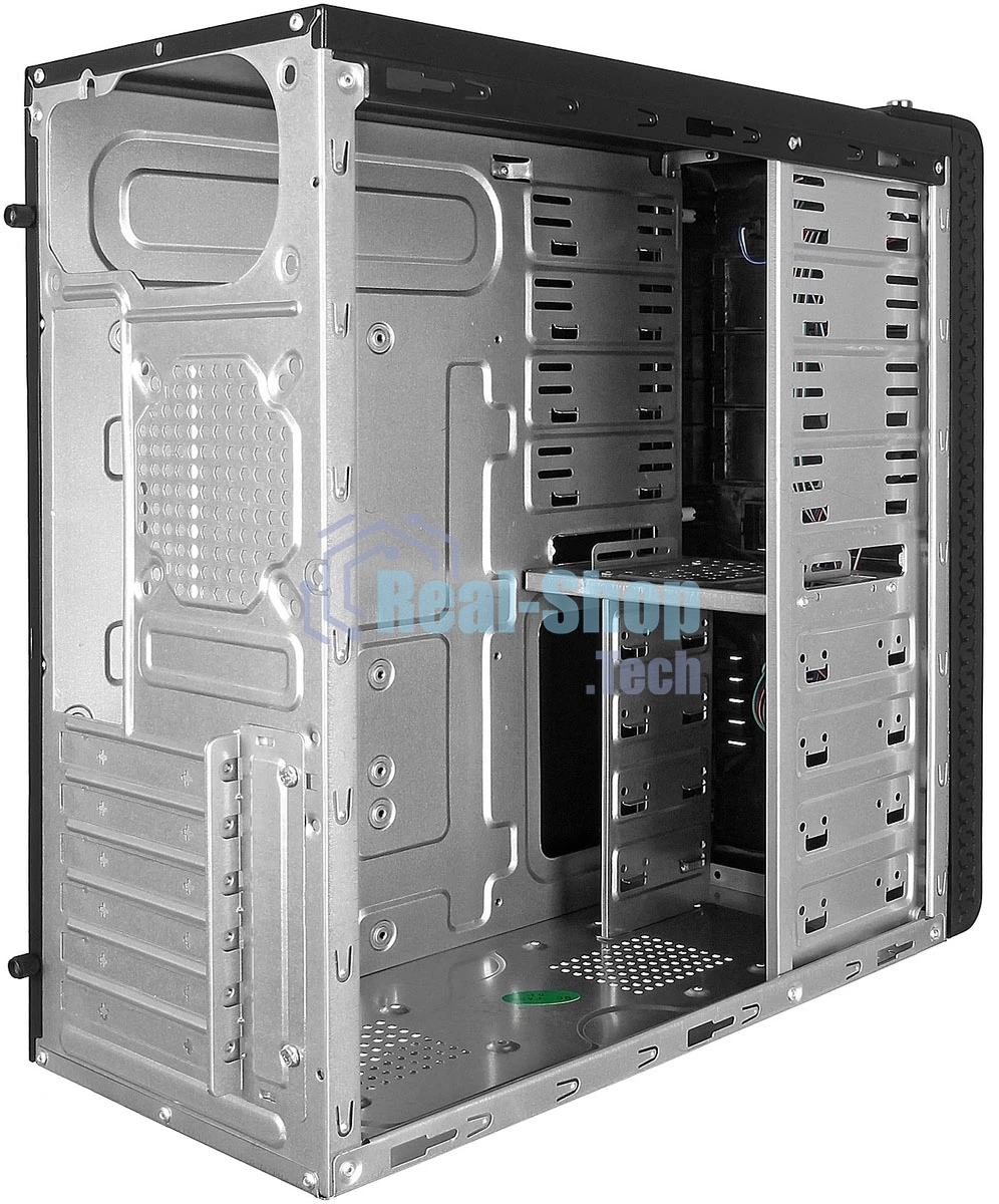 Компьютерный корпус Miditower ExeGate UN-604-UNS450 (ATX, БП UNS450 с вент. 12см, 2хUSB+2хUSB 3.0, аудио, черный)