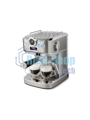 Кофеварка рожковая LEONORD LE-1753 Pro (108136) стальной, исп. кофе - молотый, 1,2 л, 1360 Вт, 20 бар