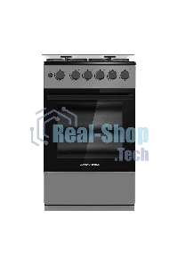 Плита газовая Maunfeld MGC50GCGR08D серый, конфорок 4 шт, духовка 59 л, 50 см x 89 см x 65 см